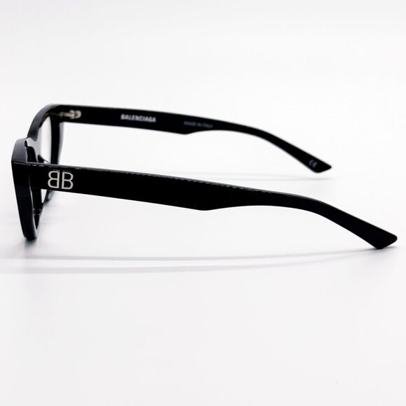 NEW BALENCIAGA EYEGLASSES BB0128O 001 CAT EYE BLACK WOMEN EYEWEAR BALENCIAGA - Picture 6 of 9